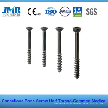 Hb 6,5 mm 4,0 mm Medio hilo Cancelouus hueso tornillo